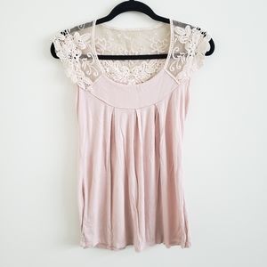 Gracie lace shoulder sleeveless top